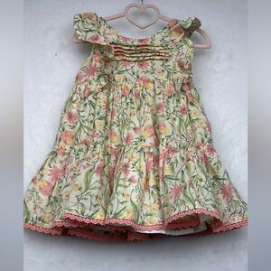Joie Girls kids floral ruffle dress Size 3T Ruffle Sleeves